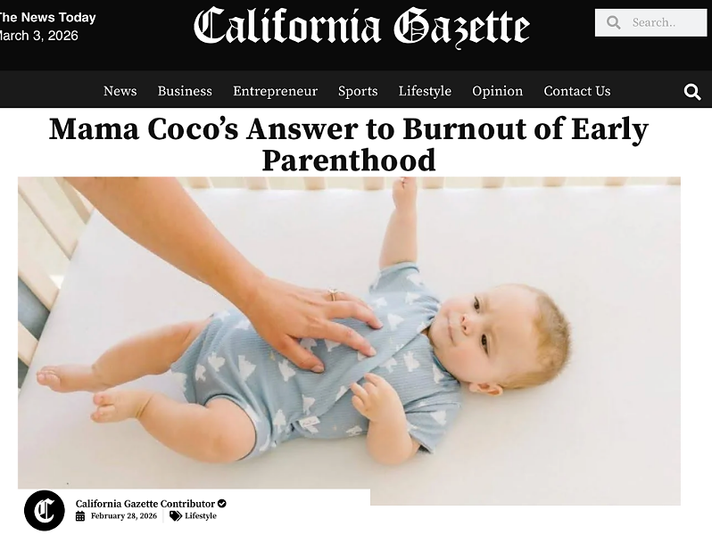 Mama Coco® Featured in CA Gazette: Supporting Parents Through Early Parenthood