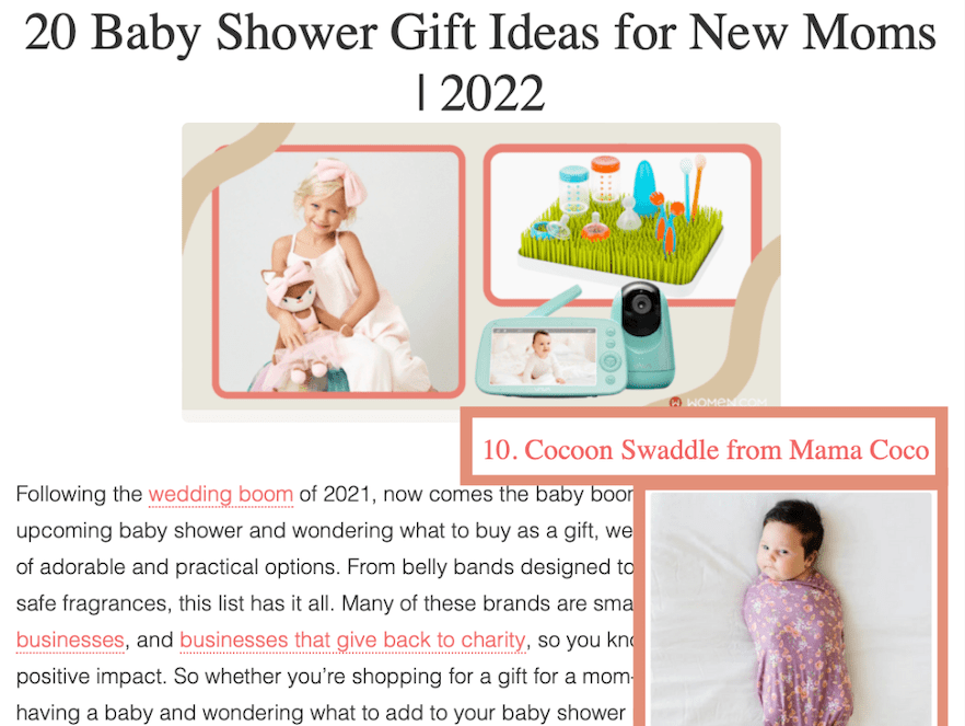 20 BABY SHOWER GIFT IDEAS FOR NEW MOMS