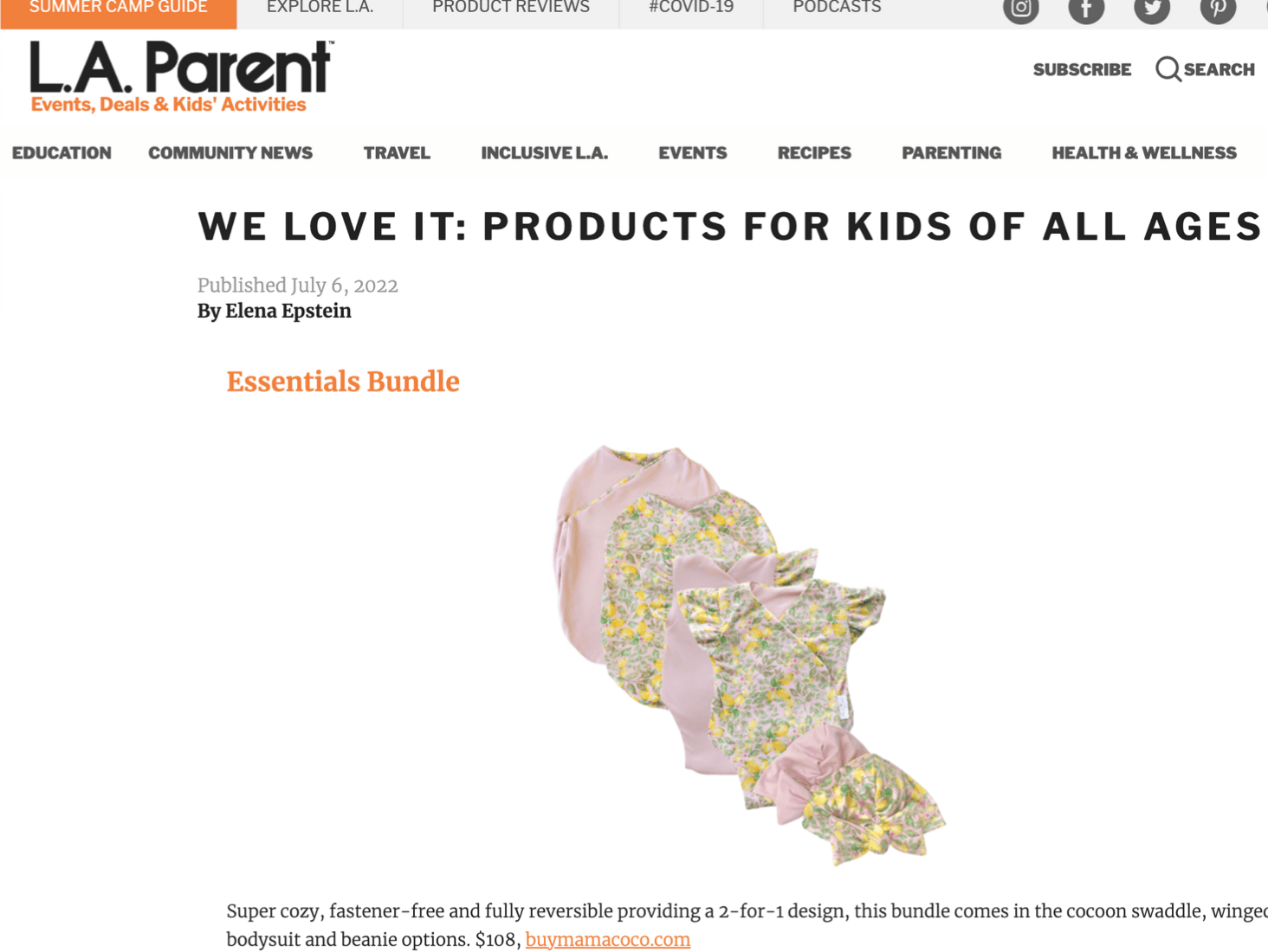 WE LOVE IT: PRODUCTS FOR KIDS OF ALL AGES