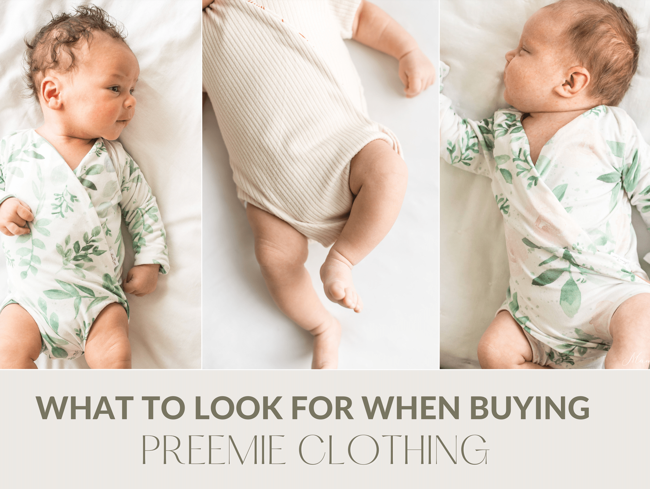 WHAT TO LOOK FOR WHEN BUYING PREEMIE CLOTHING