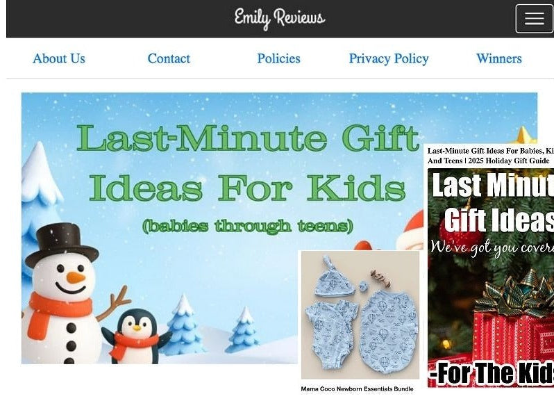 Mama Coco’s Newborn Essentials Bundle Featured as a Top Last-Minute Holiday Gift