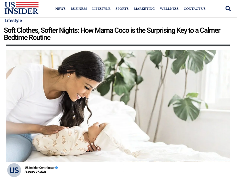 Mama Coco® Featured in US Insider: The Key to a Calmer Bedtime Routine