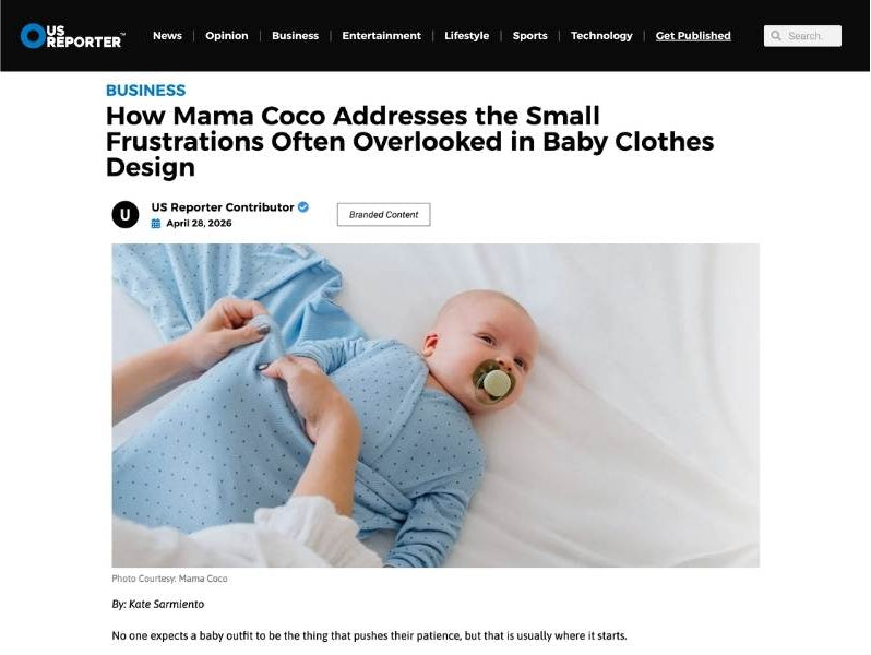 US Reporter: How Mama Coco Addresses the Small Frustrations Often Overlooked in Baby Clothes Design - Mama Coco