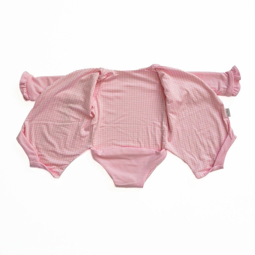 RUFFLE CUFF LONG SLEEVE WINGED BODYSUIT - Mama Coco