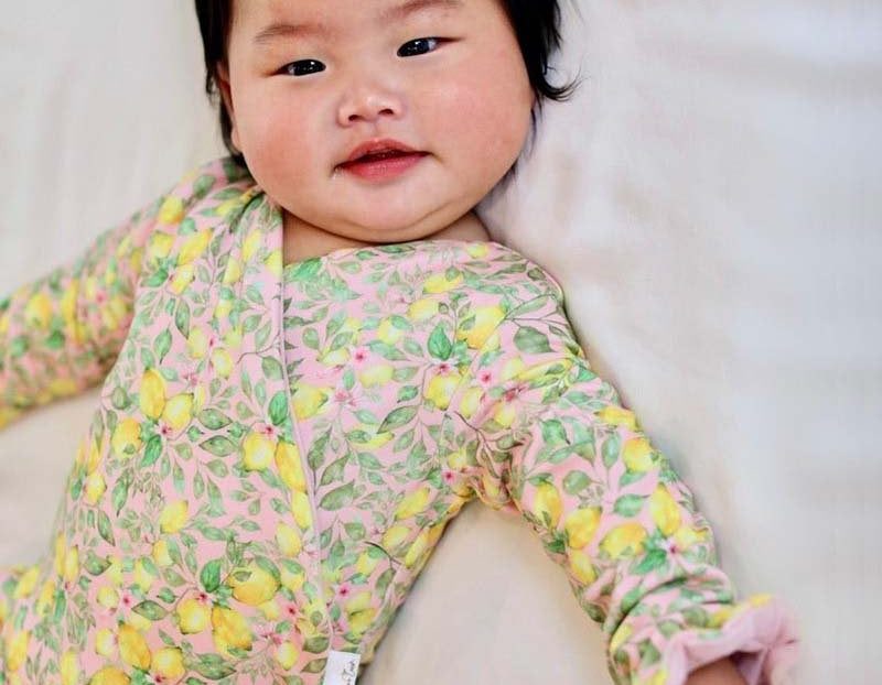 RUFFLE CUFF LONG SLEEVE WINGED BODYSUIT - Mama Coco