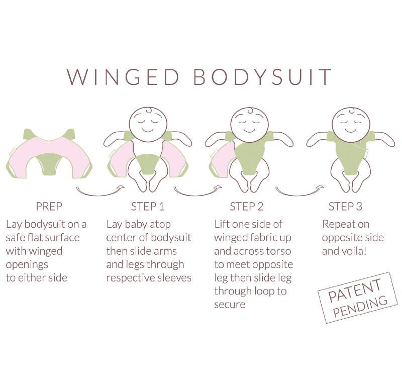 LONG SLEEVE WINGED BODYSUIT - Mama Coco