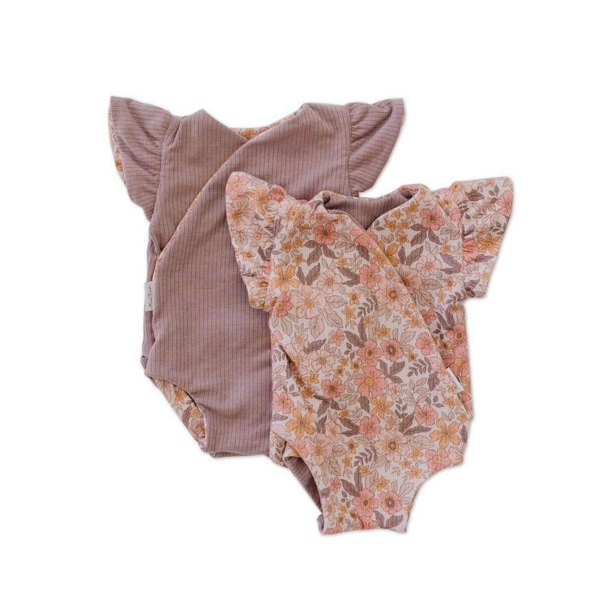 FLUTTER SLEEVE WINGED BODYSUIT - Mama Coco