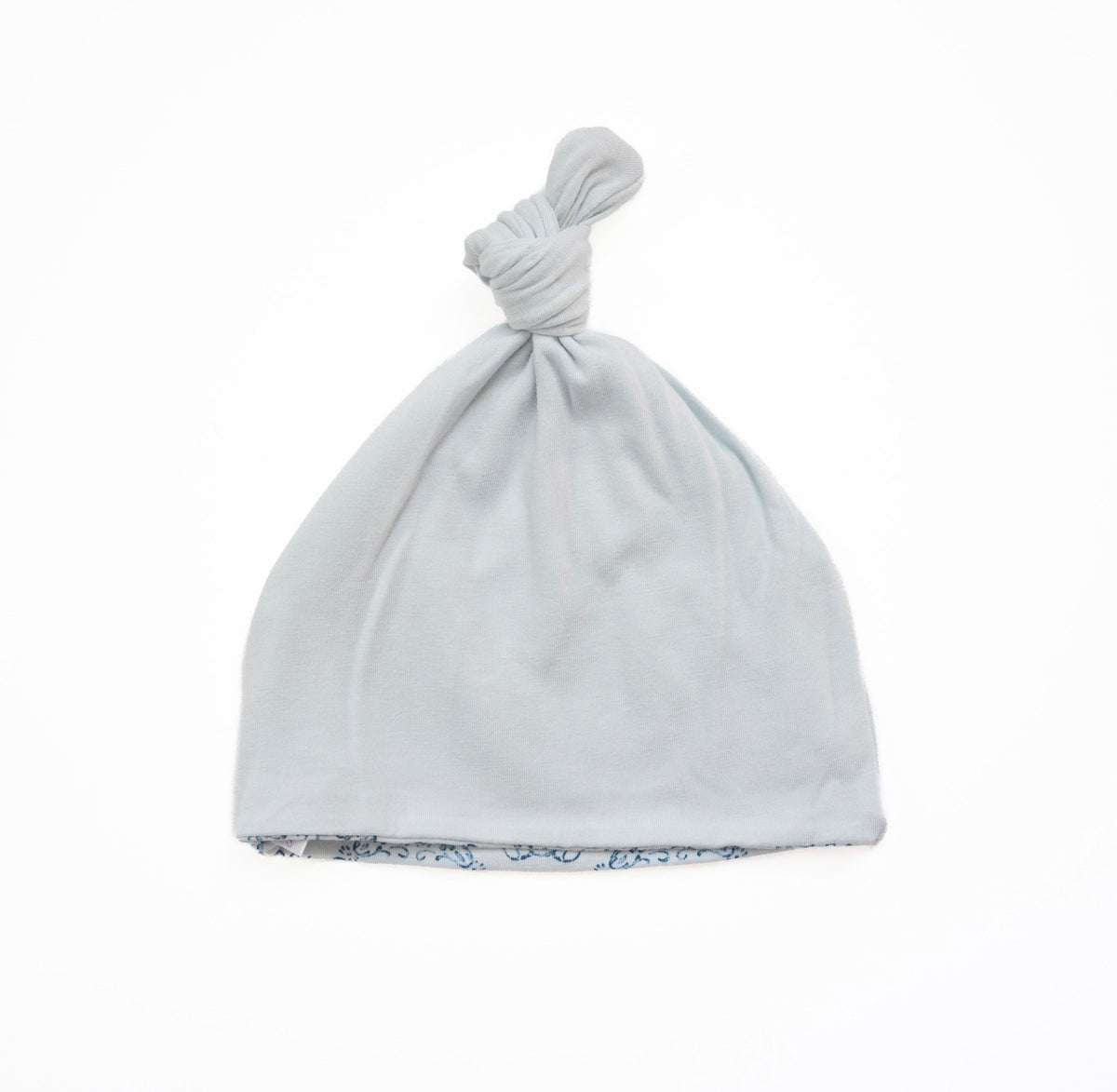 KNOTTY BEANIE - Mama Coco in teddy tiles design in bamboo organic cotton fabric.