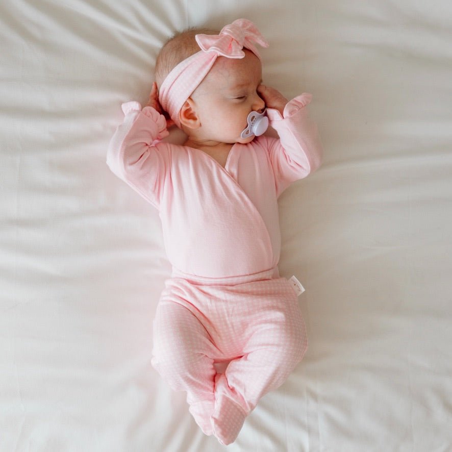 RUFFLE CUFF LONG SLEEVE WINGED BODYSUIT - Mama Coco