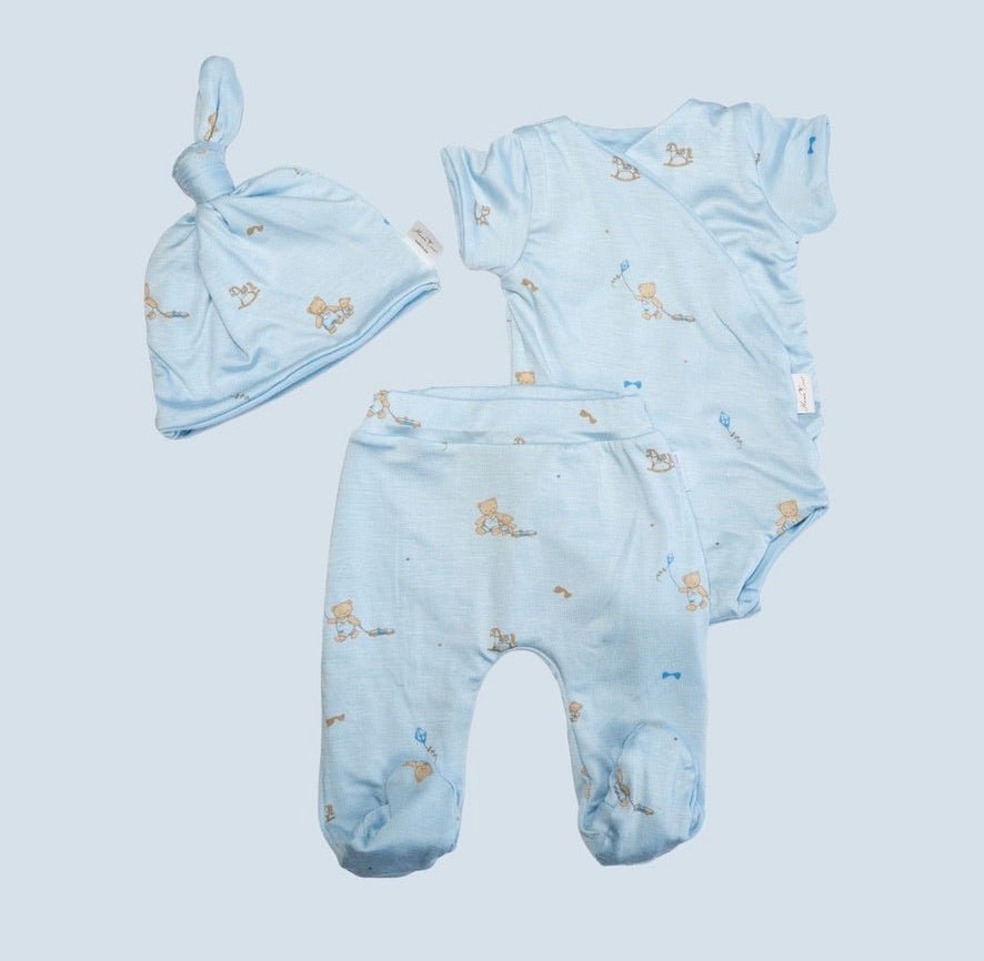 SHORT SLEEVE ONESIE OUTFIT BUNDLE in Silky Modal