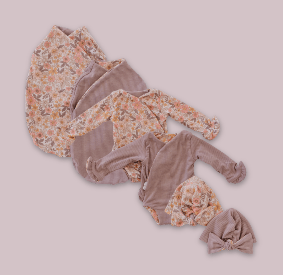 LONG SLEEVE NEWBORN ESSENTIALS BUNDLE - Mama Coco