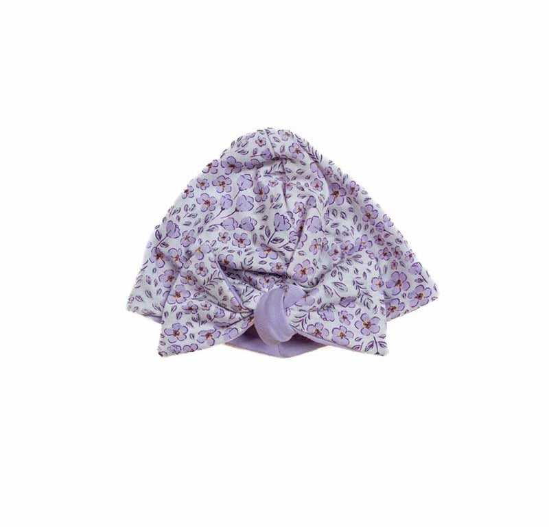RUCHED BEANIE WITH BOW - Mama Coco