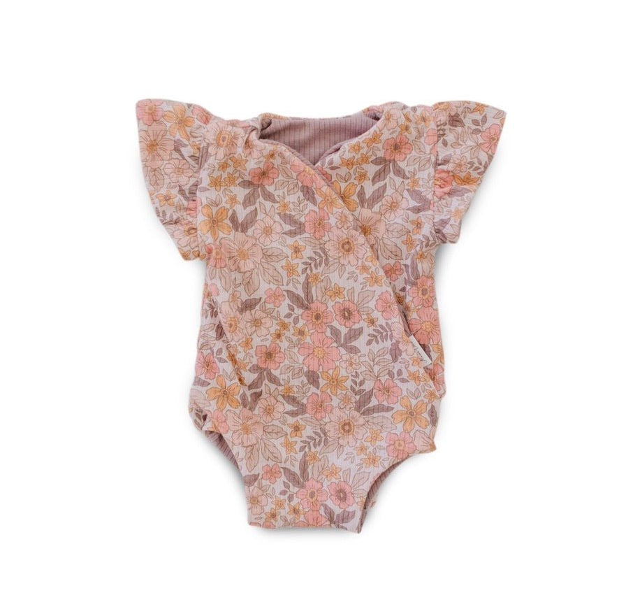 FLUTTER SLEEVE WINGED BODYSUIT - Mama Coco