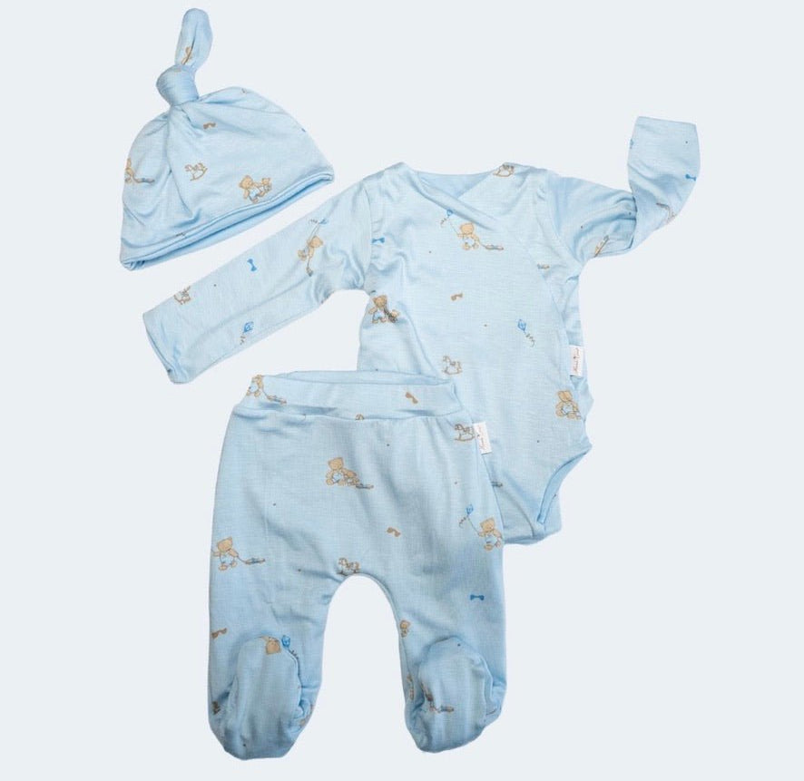 LONG SLEEVE ONESIE OUTFIT BUNDLE in Silky Modal