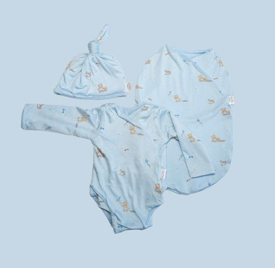 LONG SLEEVE NEWBORN ESSENTIALS BUNDLE in Silky Modal