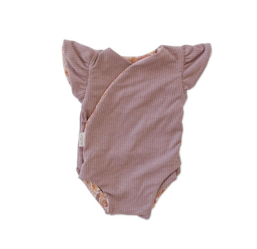 FLUTTER SLEEVE WINGED BODYSUIT - Mama Coco