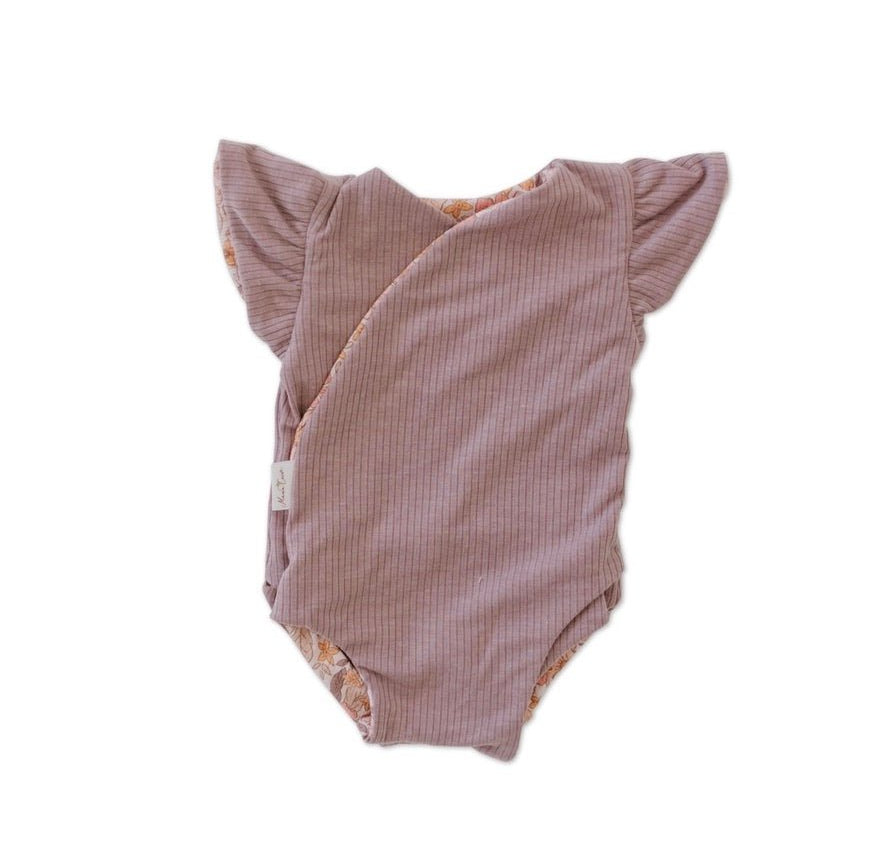 FLUTTER SLEEVE WINGED BODYSUIT - Mama Coco