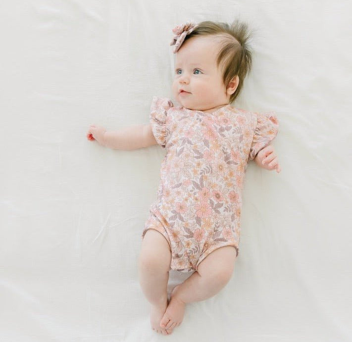 FLUTTER SLEEVE WINGED BODYSUIT - Mama Coco