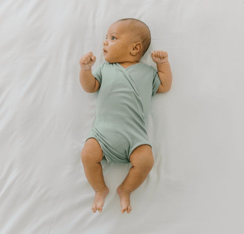 WINGED BODYSUIT - Mama Coco in desert sunsets design in classic brushed fabric.