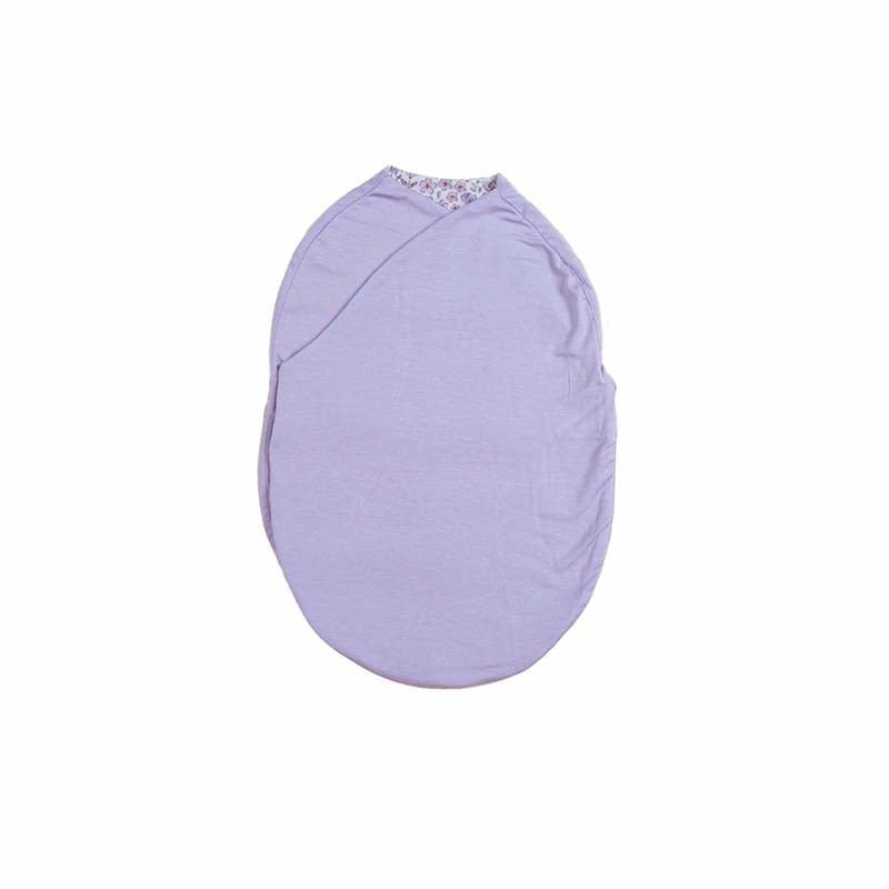 Wrap your newborn in a Purple Posies Cocoon swaddle baby blanket in Silky Modal fabric styles.