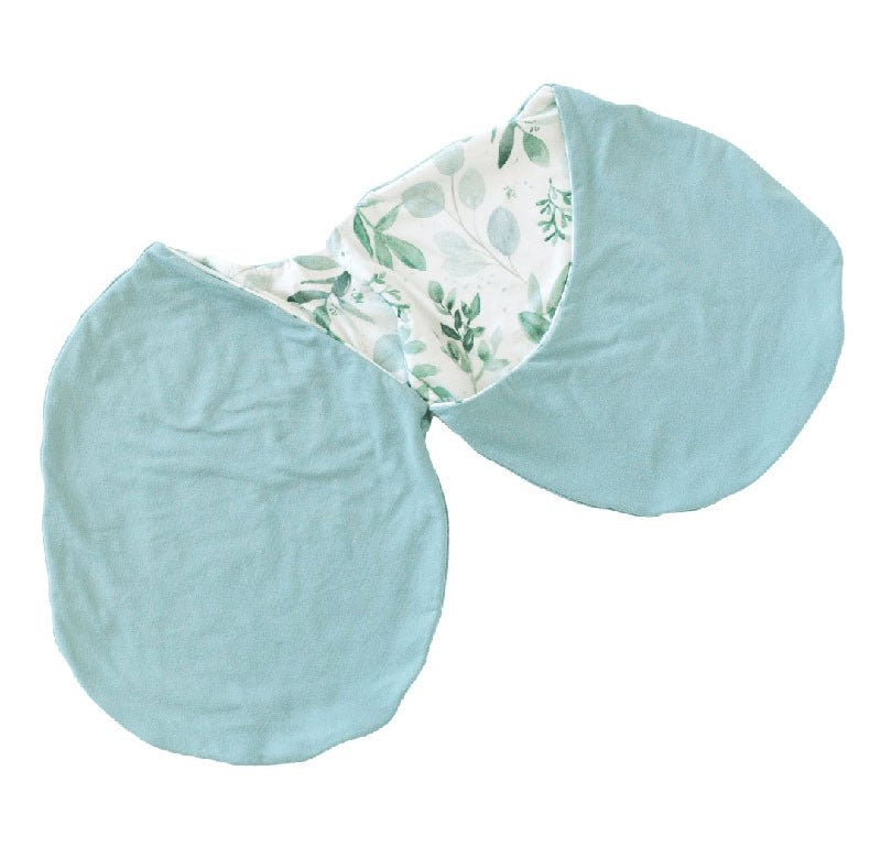 Reversible lightweight Saged Eucalyptus baby cocoon swaddle in soft Silky Modal.