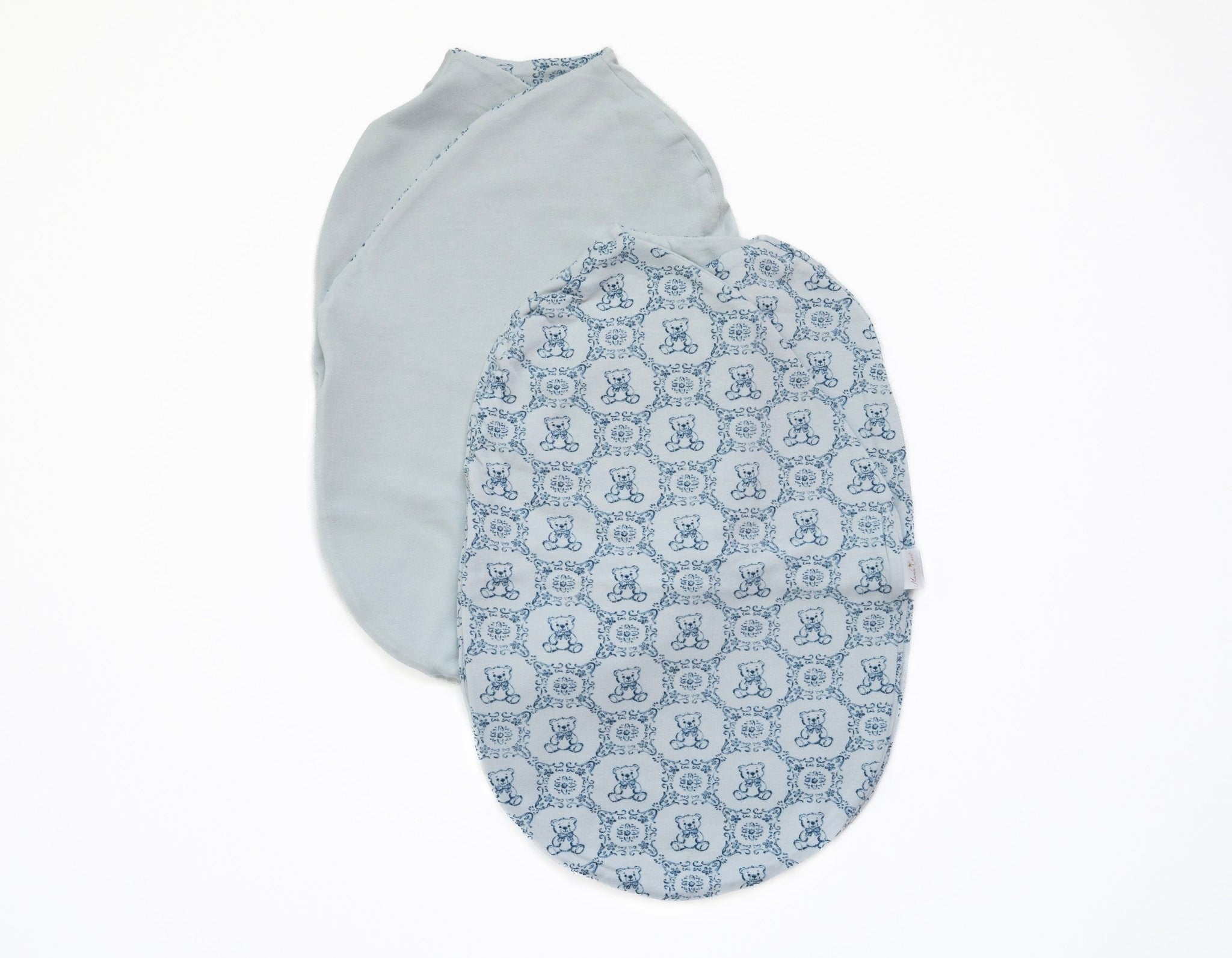 Teddy tiles design baby cocoon swaddle.