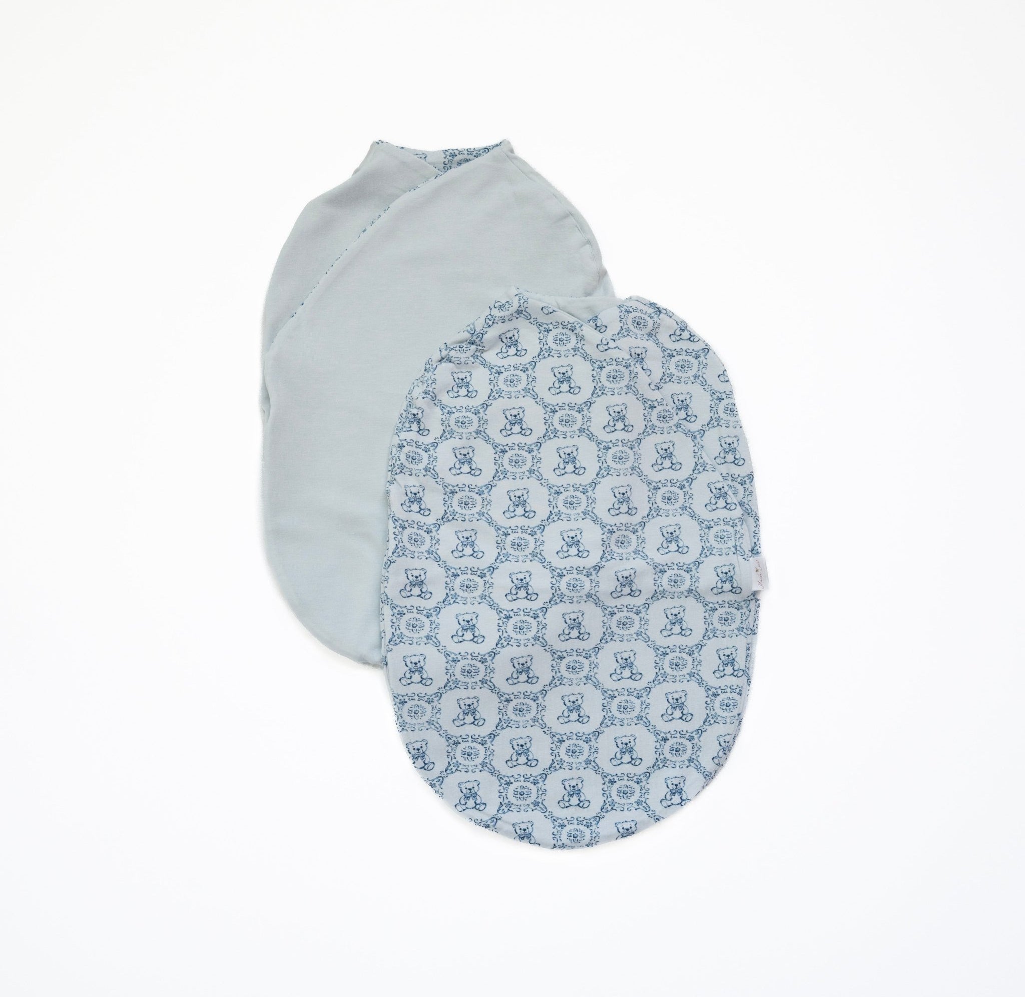 Teddy tiles design baby cocoon swaddle.