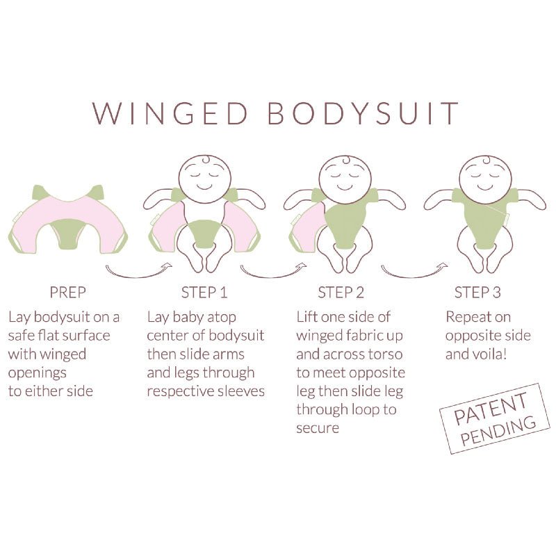 Step by step instructions on how to use our winged bodysuit.