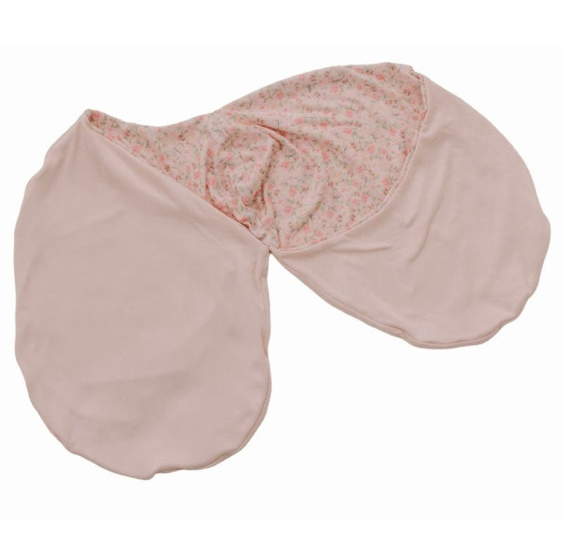 Newborn baby cocoon swaddle featuring Dusty Roses design, Silky Modal fabric.