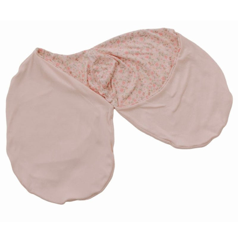 Newborn baby cocoon swaddle featuring Dusty Roses design, Silky Modal fabric.