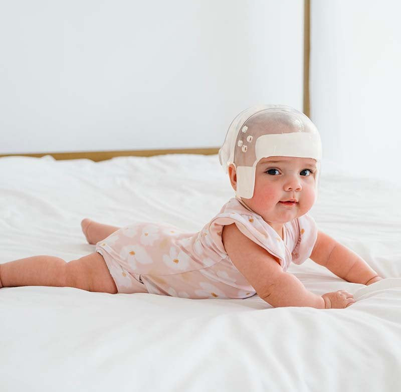 Sweet Lily print short-sleeve bodysuit for baby in premium Classic Brushed fabric styles.