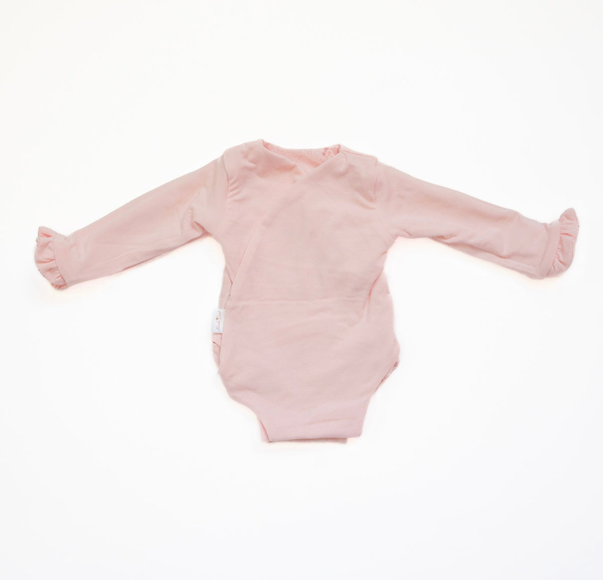 RUFFLE CUFF LONG SLEEVE WINGED BODYSUIT - Mama Coco