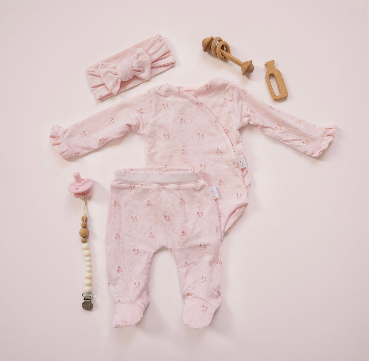 RUFFLE CUFF LONG SLEEVE WINGED BODYSUIT - Mama Coco