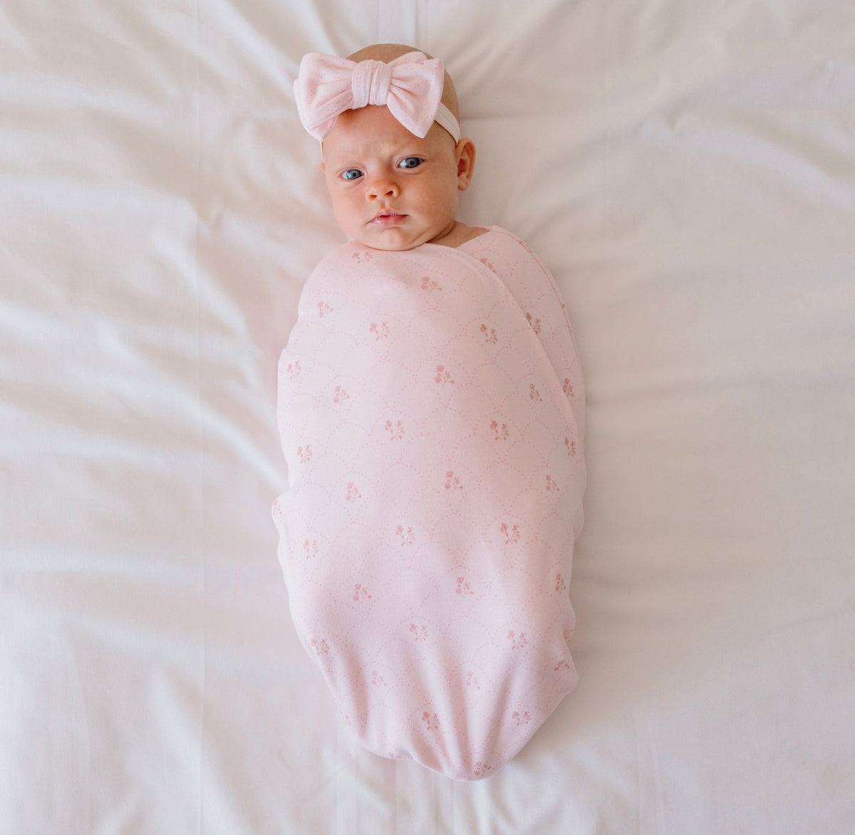 Newborn essentials bundle with flutter sleeves in bamboo cotton fabric with dainty dots design.