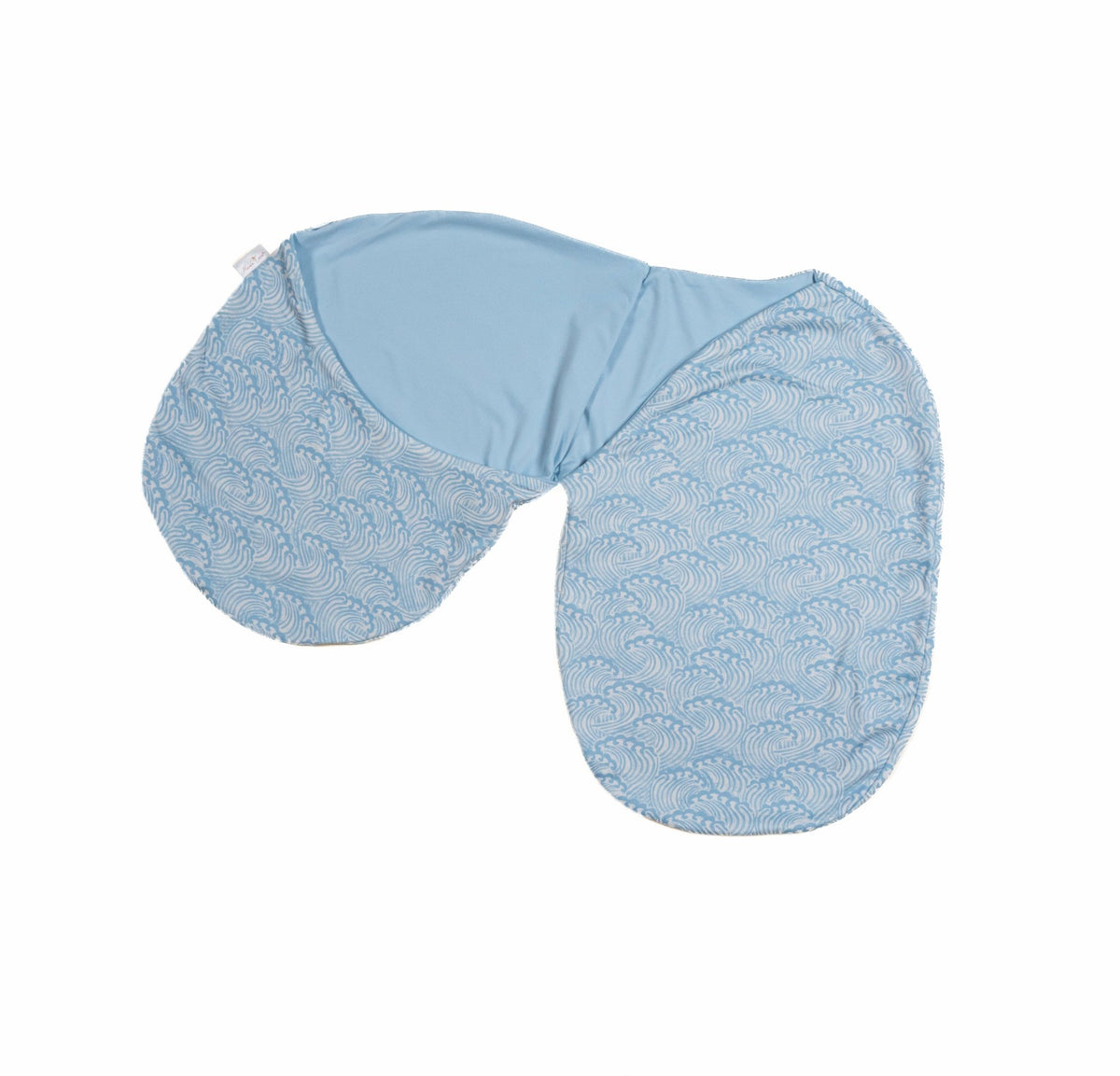 Premium baby cocoon swaddle crafted from Blue Swells Silky Modal fabric.