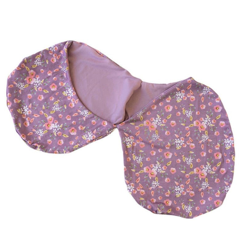 Cozy Silky Modal Peachy Lilac baby cocoon swaddle.