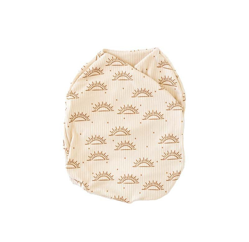 Cozy Silky Modal Sandy Sunsets baby cocoon swaddle for infants.