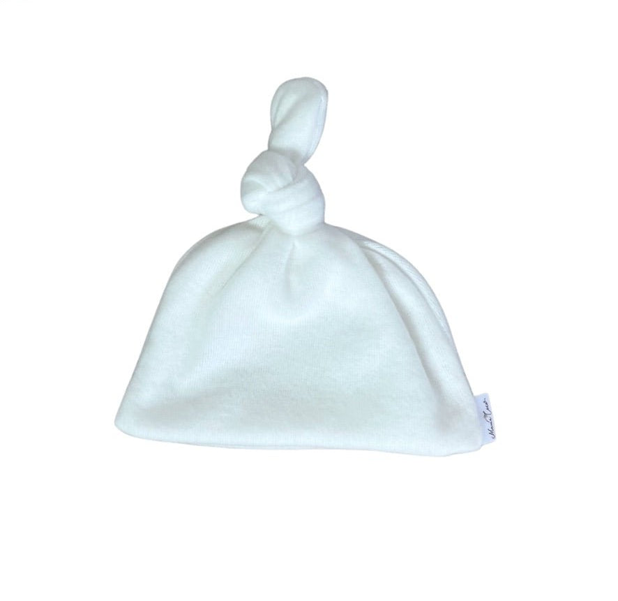 Adorable knotty beanie available in luxurious Plush Perfection fabric.