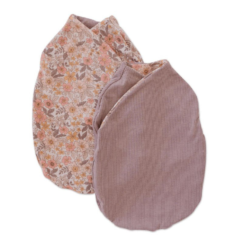 Reversible baby cocoon swaddle.
