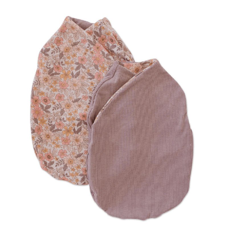 Reversible baby cocoon swaddle.