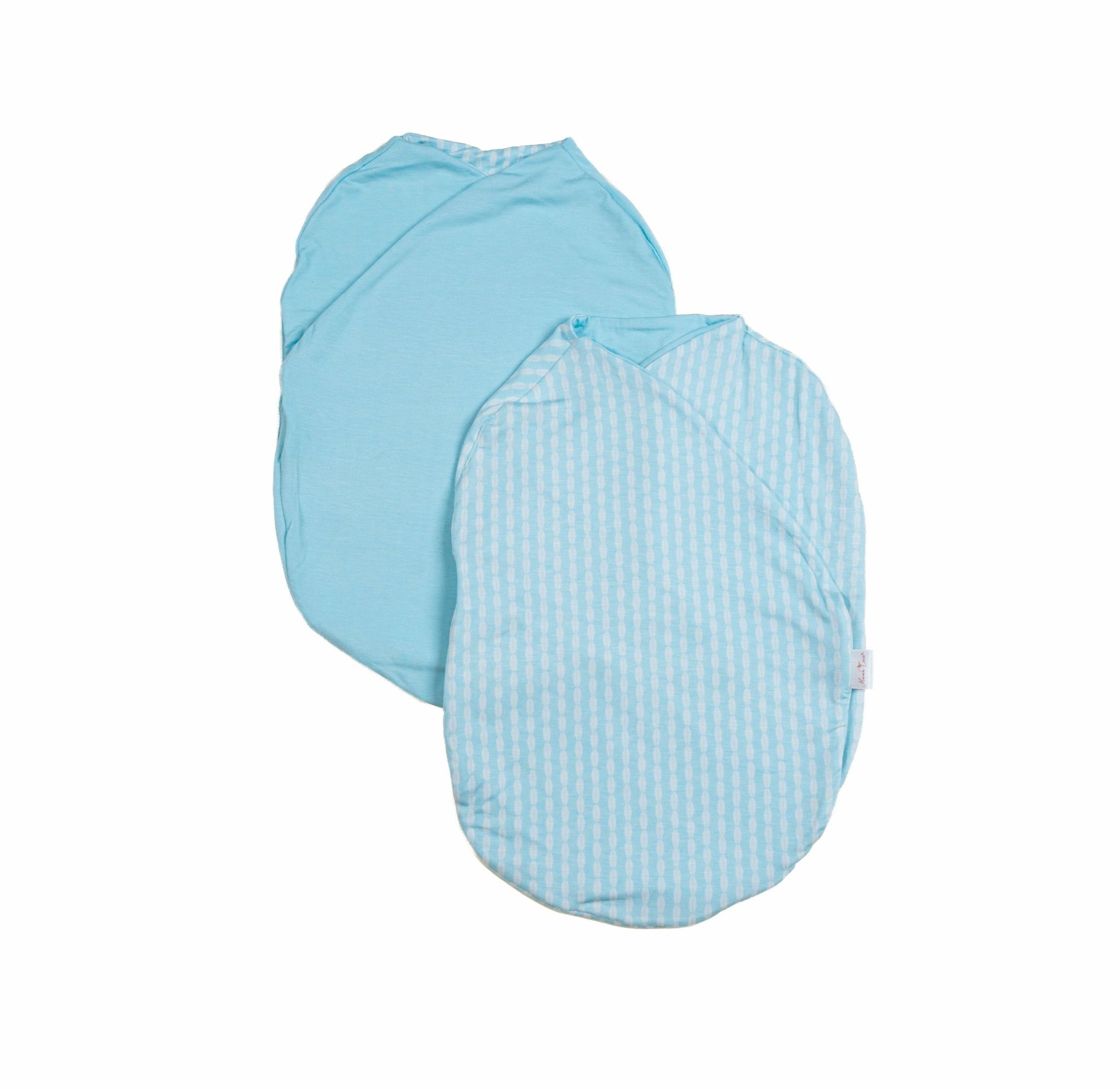 Reversible Lil Surfer design baby cocoon swaddle.