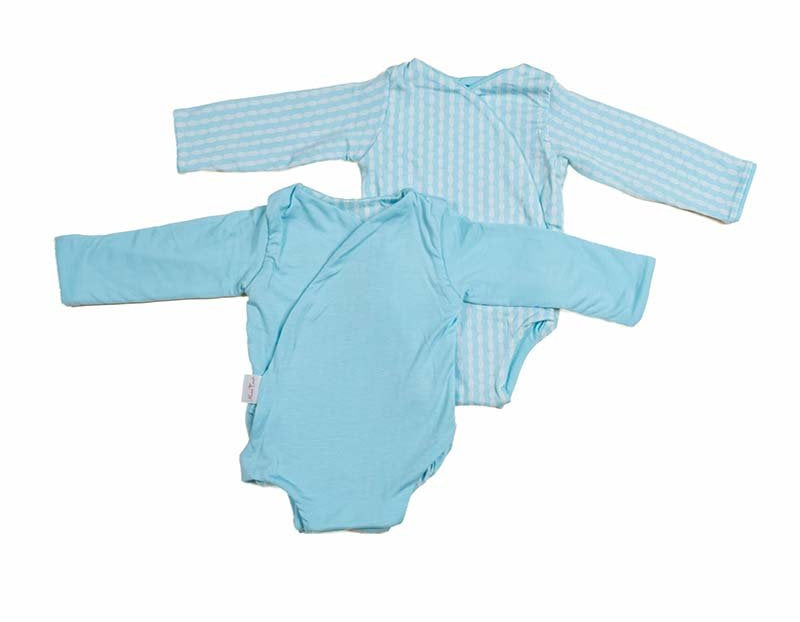 Reversible Lil Surfer design long sleeve winged bodysuit.