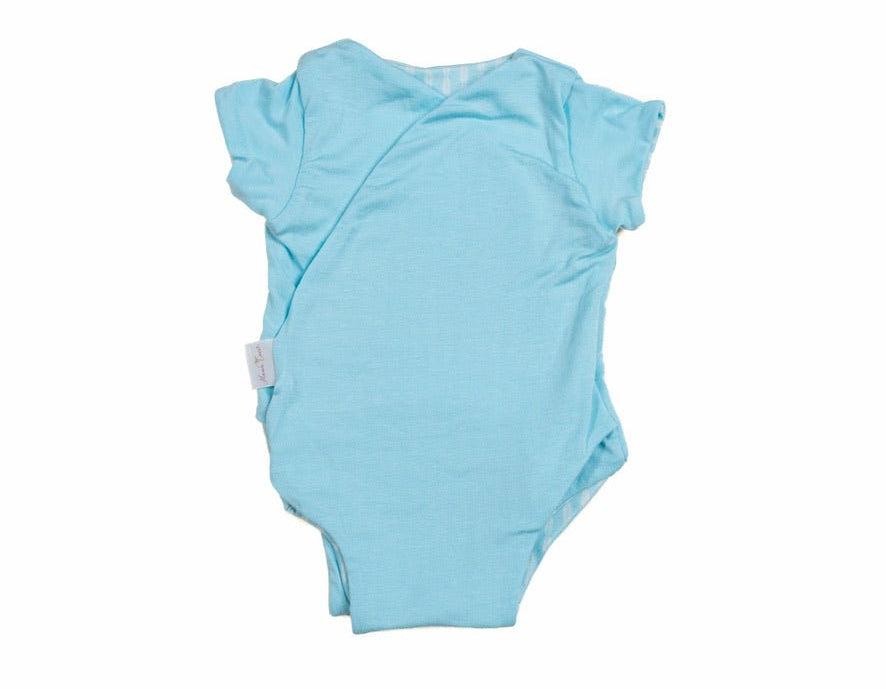 Reversible Lil Surfer design short sleeve winged bodysuit.