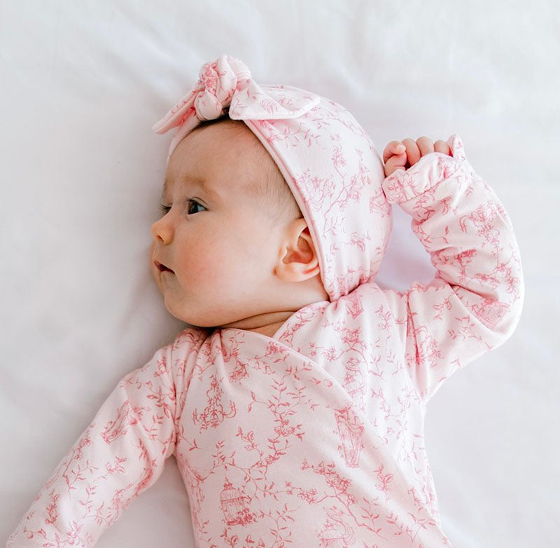 RUCHED BEANIE WITH BOW - Mama Coco