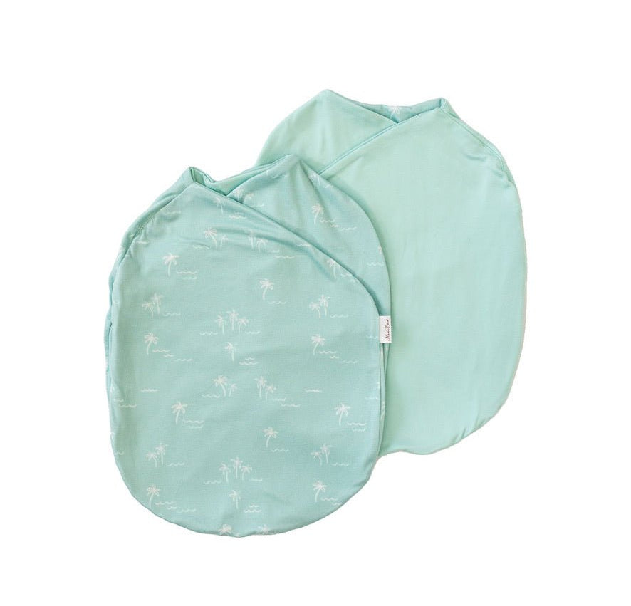 Reversible baby cocoon swaddle blanket for newborns.