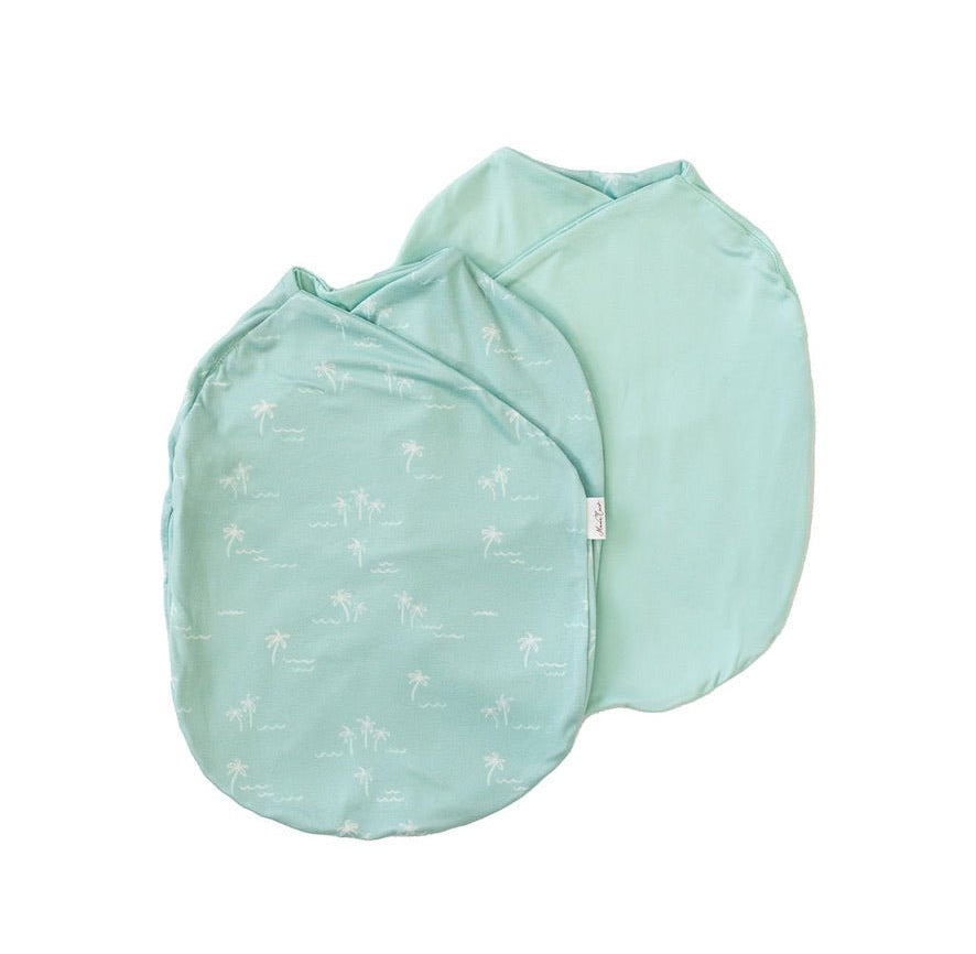 Reversible baby cocoon swaddle blanket for newborns.