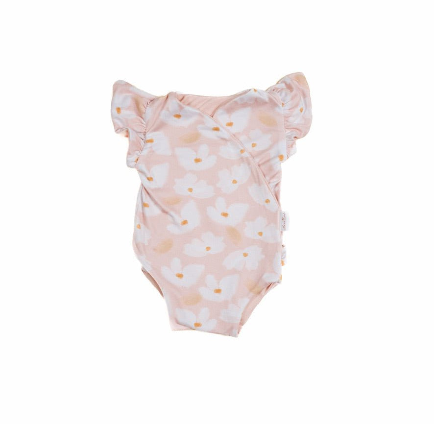 Comfortable Sweet Lily short-sleeve bodysuit for baby in Classic Brushed fabric styles.