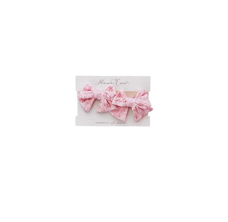 Headband & bow set in whimsical garden design.