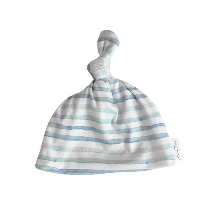 Chambray Waves reversible beanie made for soft and stretchy everyday wear.