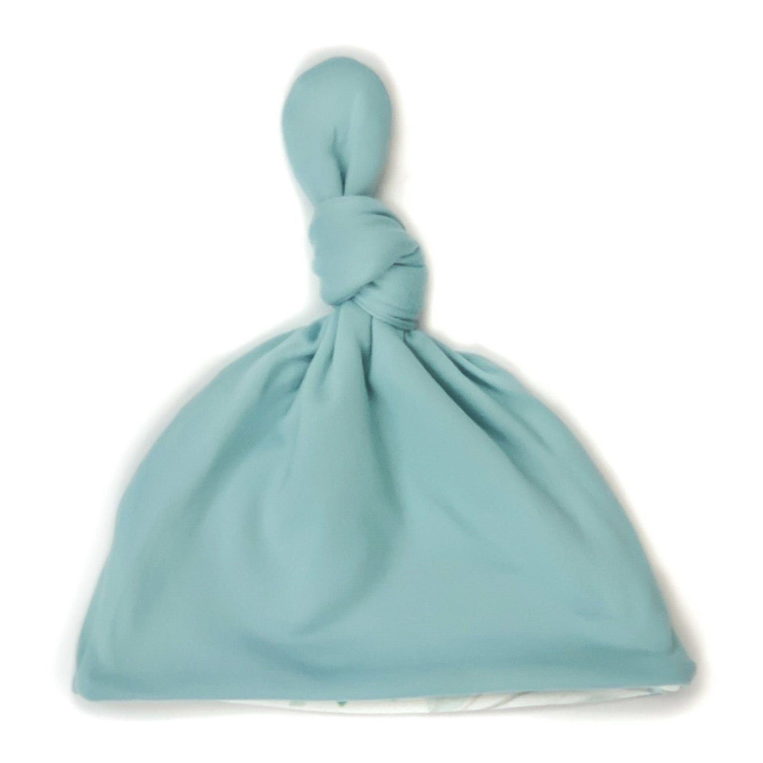 Saged Eucalyptus reversible baby beanie made with classic brushed fabric for soft everyday wear.